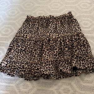 Cheetah print skirt